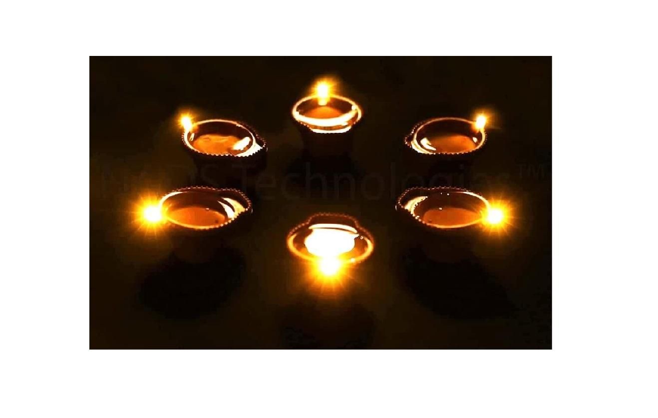 LED Light Water Sensor Diyas Plastic with, Ambient Lights, (Pack of 12/18/24)