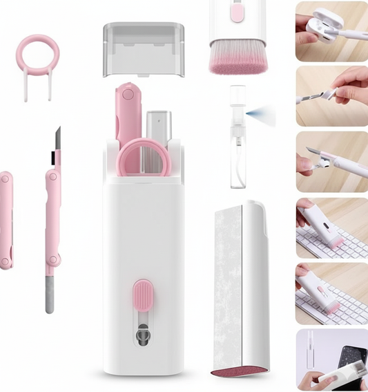 7-in-1 Multifunctional Gadget Cleaning Kit – Clean Headphones, Keyboards, Phones & More