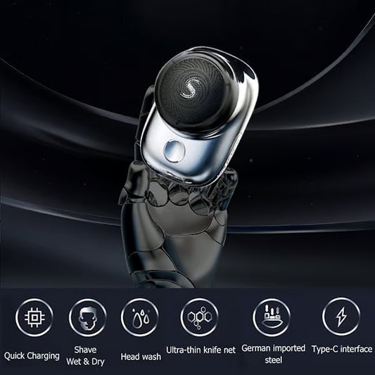 Mini Electric Shaver – Majboot Metal Banawat, Zabardast Power & Pocket-Ready Har Safar Ke Liye